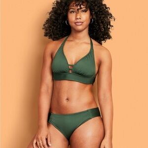 Target Kona Sol Green Bikini Swimsuit Swim Beachy Summer Beach Resortwear Tan